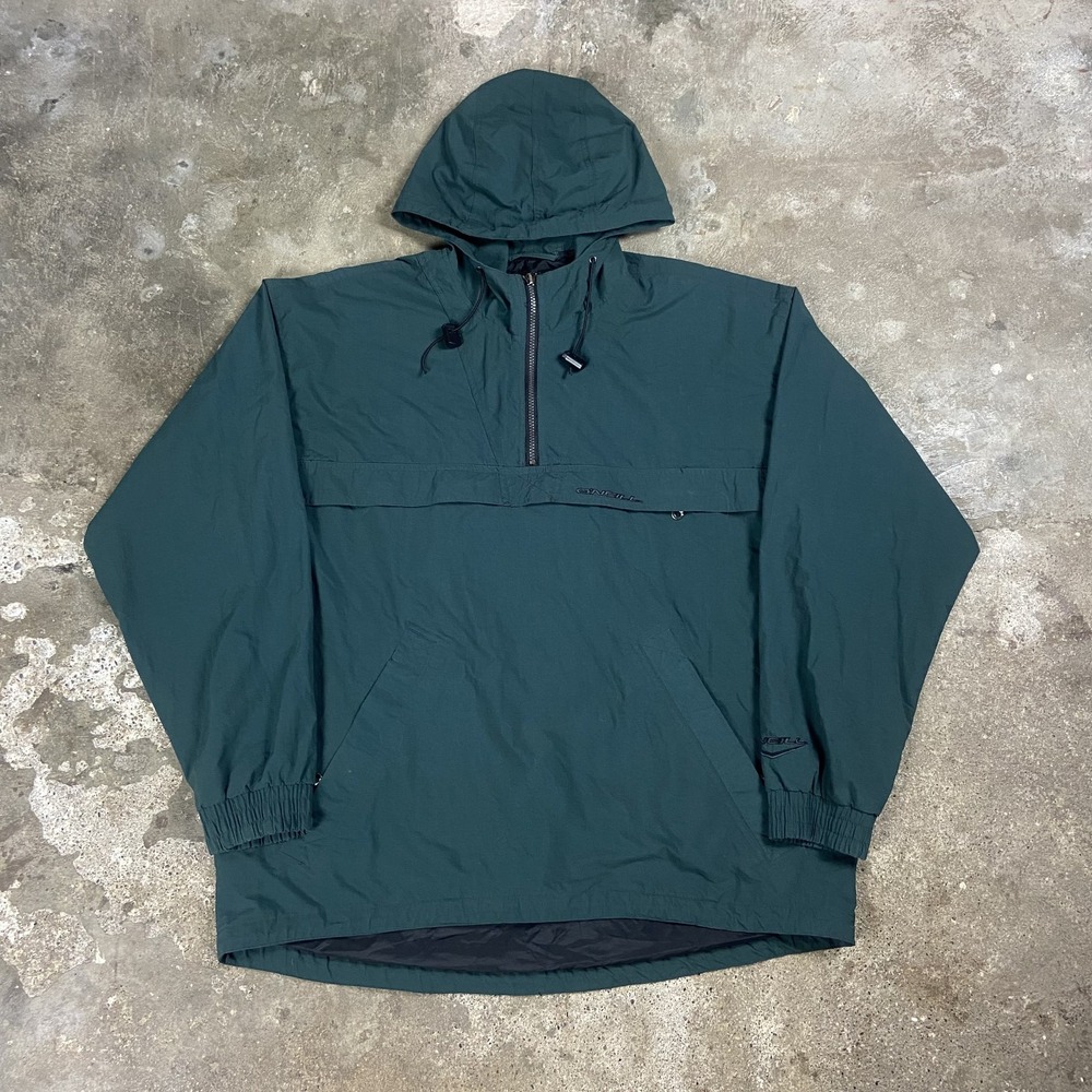 Vintage 90s O'Neill Sno Gear Anorak Jacket Size Large Green Pullover Hoodie